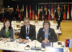 24. април 2017. Председница Народне скупштине на Конференцији председника парламената у Братислави
